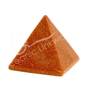 Polished Smooth Goldstone Pyramid