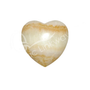 Polished Yellow Calcite Heart