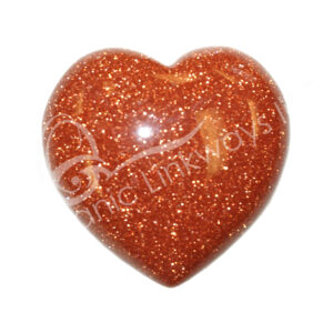 Polished Goldstone Heart