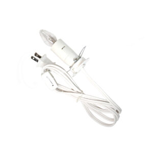 Electric White Cord For Large Socket