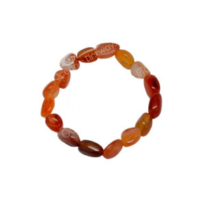 Carnelian Tumbled Stones Bracelet (12-15 mm) 7-7.5"