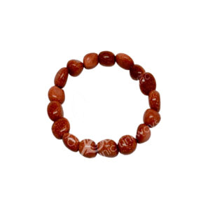 Goldstone Tumbled Stones Bracelet 12-15 mm 7-7.5"