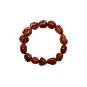 BRACELET - TUMBLED STONES JASPER, RED (12-15 MM) 7-7.5"