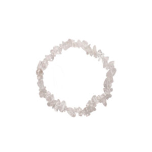 BRACELET - CHIPS CRYSTAL QUARTZ (6-7 MM) 7.15-7.25"
