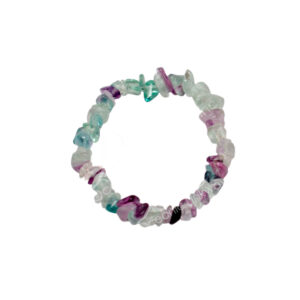 BRACELET - CHIPS FLUORITE (5-8 MM) 7.5"