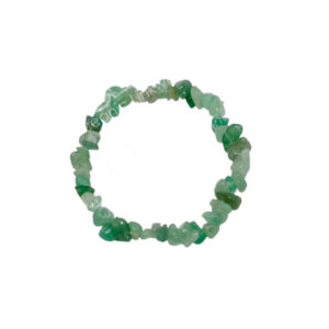 BRACELET - CHIPS AVENTURINE, GREEN (5-8 MM) 7.5"