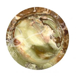 Green Onyx Plate 10"Dia. X 0.75"H