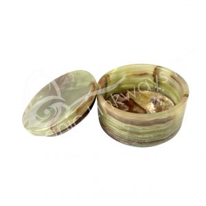 BOX - ONYX, GREEN 4"DIA X 2"H