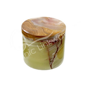 Green Onyx Box 2″ dia. X 1.75-2″H