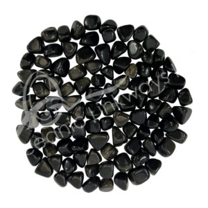 Golden Sheen Obsidian Tumbled Stones