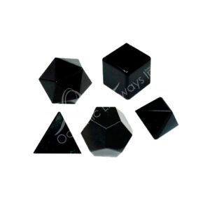 Shungite Platonic Solid (Pack of 5)