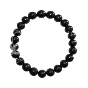 Shungite Round Beads Bracelet