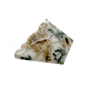 Polished Green Moss Agate Pyramid