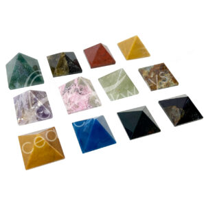 Polished Mixed Stones Pyramid