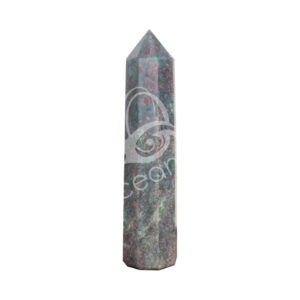 Polished Ruby Fuchsite 6 Sides Obelisk