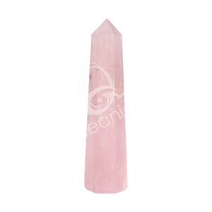 Polished Rose Quartz 6 Sides Obelisk