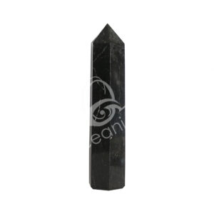 Polished Black Tourmaline Six Sides Obelisk