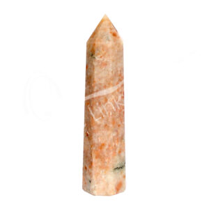 Polished Sunstone Six Sides Obelisk