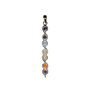 Chakra Row Sterling Silver Pendant