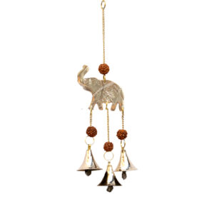 Rudraksha with Elephant Hanging Bells