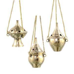 Brass Hanging Incense Holder (Set of 3)