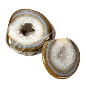 (CLOSE OUT) GEODE - AGATE B POLISHED POT 5-8"