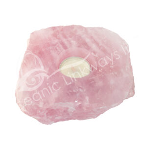 Rose Quartz Top Polished Tealight Holder