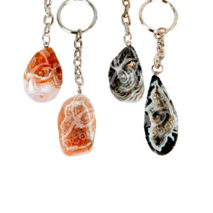 Mixed Colors Ocos Agate Keychain