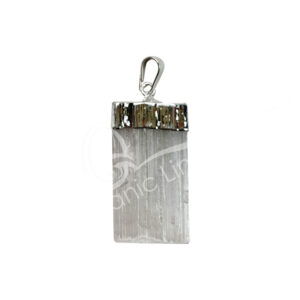Rough Selenite Pendant with Cap 1.5-2"