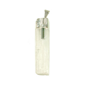 Selenite with Tourmaline Pendant