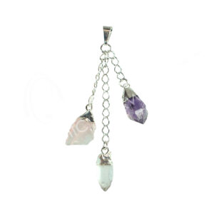 Tri-Stone for Healing Pendant 2.5-2.75"
