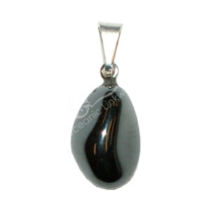 Polished Hematite Tumbled Stone Pendant