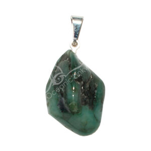 Polished Emerald Tumbled Stone Pendant