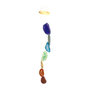 Chakra Agate Slice Wind Chime/Mobile
