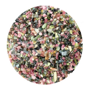 Polished Rainbow Tourmaline Tumbled Chips