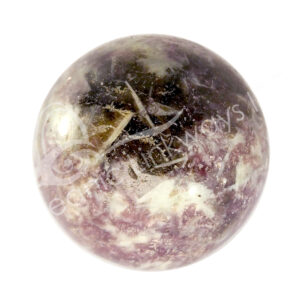 Polished Smooth Lepidolite Sphere