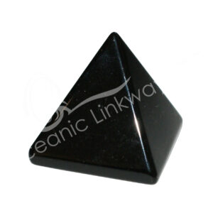 Polished Smooth Black Obsidian Pyramid