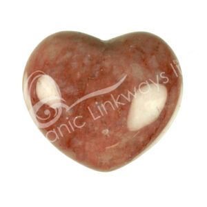 Polished Strawberry Quartz/Red Guava Heart