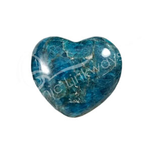 Polished Blue Apatite Heart