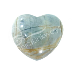 Polished Picasso Jasper Heart