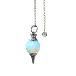 Opalite Ball Pendulum with Plain Chain