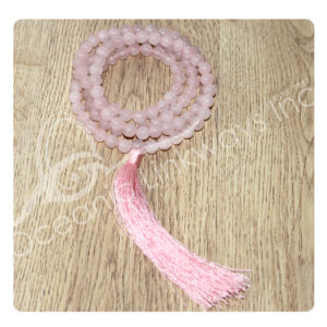 Rose Quartz Japamala 33-37"L