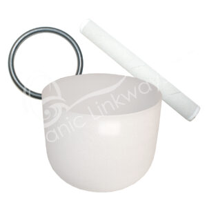 White Frosted Crystal Singing Bowl