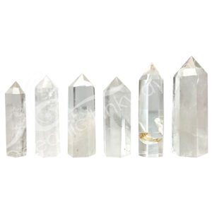 Polished Crystal Quartz Obelisk 6 Sides