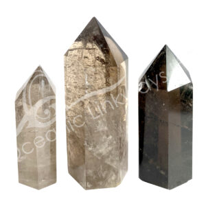 Polished Smoky Quartz 6 Sides Obelisk