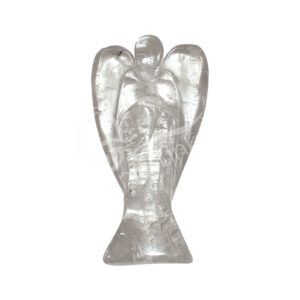 Polished Crystal Quartz A Angel Carving