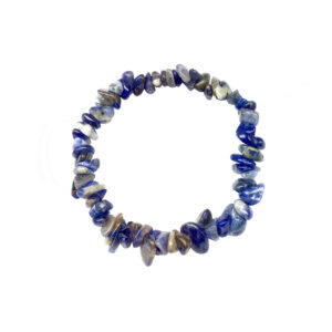 Sodalite Chips Elastic Bracelet (5-8 mm) 7.5"
