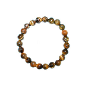 BRACELET - TIGER EYE (8-8.5 MM) 7.15-7.25"
