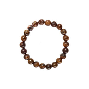 BRACELET - AXINITE/BRONZITE (8-8.5 MM) 7.15-7.25"