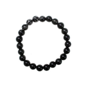 BRACELET - OBSIDIAN, RAINBOW (8-8.5 MM) 7.15-7.25"